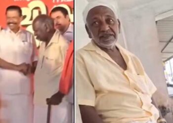 ​ഗോവിന്ദൻ മാഷേ അറിഞ്ഞോ, അതും പൊളിഞ്ഞു വല്ലുപ്പ പൊളിച്ച് കയ്യിൽ തന്നു…”മൂപ്പരുടെ അരീയത്തുനിന്ന് ഫോട്ടൊയെടുക്കാൻ വേണ്ടി ഞാൻ സ്റ്റേജുമേൽ കേറിട്ട് കളിച്ച കളിയാ.. ഞാൻ മനസറിഞ്ഞ് കൊടുത്തതല്ല, എനിക്ക് പേര് കേൾക്കാൻ വേണ്ടീട്ട് ഞാൻ ചെയ്ത പണിയാണ്… നേതാക്കന്മാര് പറഞ്ഞിട്ടാണ് ഞാൻ അങ്ങനെ ചെയ്തത്, കൊടുത്ത കായ് തിരിച്ചുകീശയിലിട്ട് തരികയും ചെയ്തു”…Video