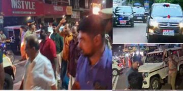 മുഖ്യമന്ത്രിയെ കരിങ്കൊടി കാണിക്കാനെത്തിയ ആർഎസ്എസ് നേതാവിന്റെ മുണ്ട് വലിച്ചൂരാൻ പോലീസ് ശ്രമം, പരിശോധനയുടെ പേരിൽ നടന്നത് പോലീസ് അതിക്രമം!! കൊടുമൺ സി ഐ അടക്കമുള്ളവർക്കെതിരെ പരാതിയുമായി ബിജെപി- ആർഎസ്എസ് പ്രവർത്തകർ