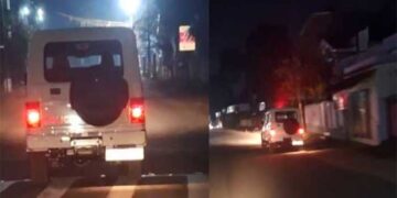 മദ്യപിച്ച് കോൺതെറ്റി ഔദ്യോഗിക വാഹനമോടിച്ച് പോലീസ് ഉദ്യോഗസ്ഥൻ, വാഹനം നിർത്തിയിട്ടേക്കുന്നത് കണ്ട് നോക്കിയ ബൈക്ക് യാത്രികർ കണ്ടത് ഛർദിച്ച് അവശ നിലയിൽ സർക്കാർ വാഹനത്തിൽ കിടക്കുന്ന പോലീസുകാരനെ, സ്റ്റേഷനിൽ വിളിച്ചറിയിച്ചപ്പോൾ പരാതിയില്ല, മുഖം കഴുകിയ ശേഷം ഇതേ വാഹനമോടിച്ച് സ്‌റ്റേഷനിലേക്ക് പൊയ്ക്കോളാൻ ഉന്നതരുടെ നിർദേശം