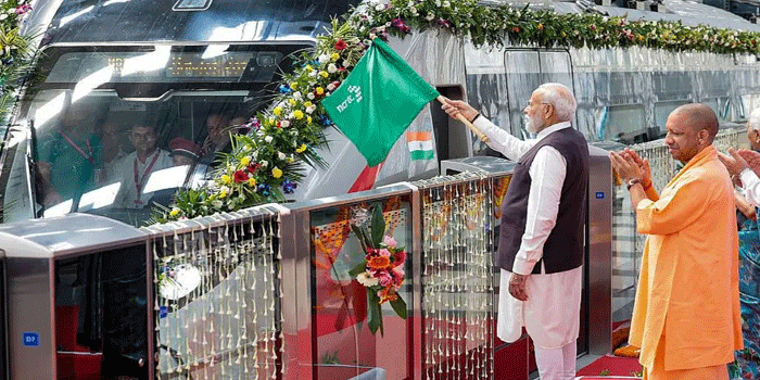 ഇന്ത്യയിലെ ഏറ്റവും വേഗമേറിയ,  മണിക്കൂറിൽ 120 കിലോമീറ്റർ വേഗതയിൽ പ്രവർത്തിക്കുന്ന,  മീററ്റ് മെട്രോ സർവീസും ഡൽഹി-മീററ്റ് റാപ്പിഡ് റെയിൽ നമോഭാരത് ഇടനാഴിയും രാജ്യത്തിന് സമർപ്പിച്ച് പ്രധാനമന്ത്രി; രാജ്യത്തിന്റെ ​ഗതാ​ഗത രം​ഗത്തെ ശ്രദ്ധേയ പദ്ധതികൾ