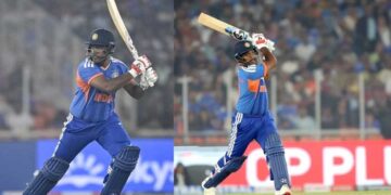 6,6,6,4 ലോകകപ്പ് അരങ്ങേറ്റം കളറാക്കാനിറങ്ങിയ സഞ്ജുവിനെ വളരാൻ വിടാതെ നമീബിയ, 22 റൺസെടുത്ത് പുറത്ത്… 24 പന്തിൽ ആറ് ഫോർ, അഞ്ച് സിക്സ്… 61 റൺസെടുത്ത് ഇഷാൻ കിഷനും പുറത്ത്… ഇന്ത്യ 124-4