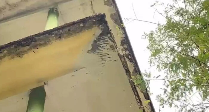 സര്‍ക്കാര്‍ സ്കൂളിന്റെ സണ്‍ഷെയ്ഡ്  പൊട്ടി തലയില്‍ വീണു, അധ്യാപികയ്ക്ക് പരിക്ക്, വിഷയം രഹസ്യമാക്കിവച്ച് അധികൃതര്‍, കെട്ടിടം നിര്‍മ്മിച്ചത് പത്ത് വര്‍ഷം മുമ്പ്, അപകടത്തിന് പിന്നില്‍ നിര്‍മ്മാണത്തിലെ പിഴവെന്ന് ആരോപണം