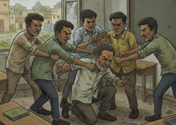 ചുമരിൽ ഒട്ടിച്ച അംബേദ്കറിന്റെ ചിത്രം വലിച്ചു കീറി, ദളിത് വിദ്യാര്‍ത്ഥികള്‍ക്കെതിരെ ജാതി അധിക്ഷേപവും, ആര്‍എസ്എസ് സ്കൂളില്‍ കയറി പ്രിന്‍സിപ്പലിനെ  ഓടിച്ചിട്ട് അടിച്ച് വിദ്യാര്‍ത്ഥികള്‍