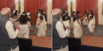 അത്താഴവിരുന്നിനെത്തിയ മോദിയ്ക്ക് നെതന്യാഹുവിന്റെ വക സർപ്രൈസ്; ഒപ്പം പ്രധാന മന്ത്രിയുടെ മനം നിറയ്ക്കാൻ മലയാളികളുടെ തിരുവാതിരയും