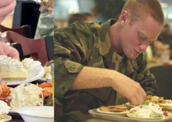 ഇറാനെ തകർക്കാനുള്ള പടപ്പുറപ്പാടോ ‘ലോബ്സ്റ്റർ വിരുന്ന്? മേശപ്പുറത്ത് സ്റ്റേക്ക്, ലോബ്സ്റ്റർ, ക്രാബ് ലെഗ്സ്, പൈ തുടങ്ങിയ വിഭവങ്ങൾ…. ആമേരിക്കൻ സൈനീകർക്ക് ‘അവസാന വിരുന്ന്’ ഒരുക്കി ട്രംപ്… ചിത്രങ്ങൾ വൈറൽ