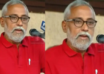 വി കുഞ്ഞികൃഷ്ണന്റെ പുസ്തകം ഏറ്റുവാങ്ങിയതിലുള്ള പക,  സിപിഎം വിമര്‍ശകന്‍ വി എസ് അനില്‍കുമാറിന്റെ വീടിന് മുമ്പില്‍ റീത്ത്, അന്വേഷണവുമായി പൊലീസ്