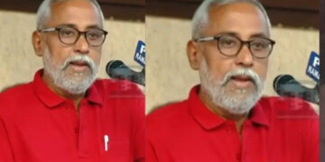 വി കുഞ്ഞികൃഷ്ണന്റെ പുസ്തകം ഏറ്റുവാങ്ങിയതിലുള്ള പക,  സിപിഎം വിമര്‍ശകന്‍ വി എസ് അനില്‍കുമാറിന്റെ വീടിന് മുമ്പില്‍ റീത്ത്, അന്വേഷണവുമായി പൊലീസ്