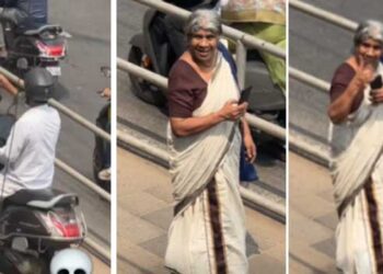 എന്റെ വീട് ഇതിന്റെ അപ്പുറത്താ… ഈ വഴി ഞാൻ നടന്നു വരുമ്പോ ഫുട്പാത്തിലൂടെ വണ്ടി കയറിവന്നാൽ ഞാൻ തടയും… നീ ഈ വഴി പോകുന്നത് ഒന്നു കാണണം… ബ്ലോക്കിൽ നിന്ന് കുറുക്കുവഴിക്ക് ഫുട്പാത്തിലൂടെ രക്ഷപ്പെടാൻ ശ്രമിച്ച സ്കൂട്ടർ യാത്രികനെ വന്നവഴി തിരിച്ചിറക്കി ഇരട്ട ചങ്കത്തി അമ്മച്ചി പ്രഭാവതി അമ്മ, സൂപ്പർ ലേഡിക്ക് കയ്യടിച്ച് സമൂഹ മാധ്യമം- വീഡിയോ