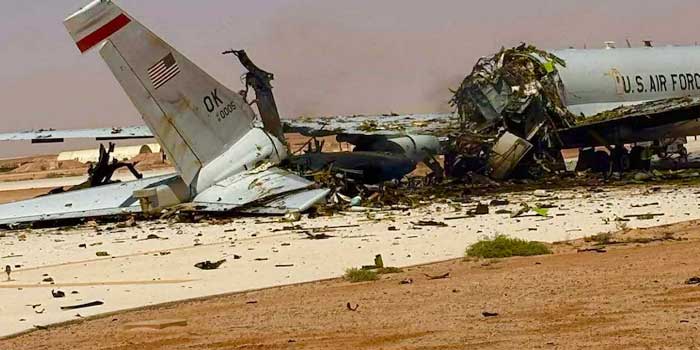 അവശേഷിച്ചത് അമേരിക്കൻ ഇ-3 സെൻട്രി വിമാനത്തിന്റെ ‘തലയും വാലും’ മാത്രം… ആറ് ബാലിസ്റ്റിക് മിസൈലുകൾ, 29 ഡ്രോണുകൾ!! പ്രിൻസ് സുൽത്താൻ എയർ ബേസ് ലക്ഷ്യമിട്ട് നടത്തിയ മിസൈൽ ആക്രമണത്തിന്റെ ചിത്രങ്ങൾ പുറത്തുവിട്ട് ഇറാൻ… യുഎസ് എംക്യു-9 ഡ്രോൺ വീഴ്ത്തി, എഫ്-16 യുദ്ധവിമാനം ആക്രമിച്ചു