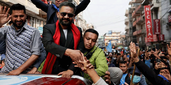 നേപ്പാളിൽ ചരിത്രം തിരുത്തി 35 കാരൻ ബാലേന്ദ്ര ഷാ പ്രധാനമന്ത്രി പദത്തിലേക്ക്; കമ്മ്യൂണിസ്റ്റ് പാർട്ടിയ്ക്ക് കനത്ത തിരിച്ചടി