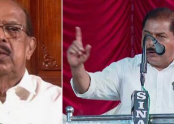 പാർട്ടിയെ വഞ്ചിച്ച, ഒറ്റുകാരനായ വർഗവഞ്ചകനെ ഇനി ‘സഖാവ്’ എന്ന് വിശേഷിപ്പിക്കരുത്, സുധാകനെ സഖാവെന്നു വിളിച്ച ജില്ലാ സെക്രട്ടറിയെ തിരുത്തി അണികൾ!! ‘ സ്വന്തം സഹോദരന്റെ രക്തസാക്ഷിത്വത്തെവരെ തള്ളിപ്പറഞ്ഞു, പാർട്ടി മെമ്പർഷിപ്പ് പുതുക്കാത്തത് നന്നായി, ഇല്ലെങ്കിൽ ഞാൻ പുറത്താക്കേണ്ടി വന്നേനെ, പാർട്ടി ചിഹ്നത്തിൽ മത്സരിച്ചത് കൊണ്ടാണ് സുധാകരാ നിങ്ങൾ ജയിച്ചത്, അടുത്ത ചിഹ്നവുമായി ഇങ്ങു വാ, നമുക്ക് കാണാം’…