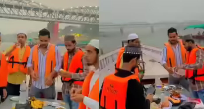 ഗംഗാ നദീതീരത്ത് ബോട്ടിലിരുന്ന് ഇഫ്താര്‍ നടത്തി ബിരിയാണി കഴിച്ചു, 14 മുസ്ലിം യുവാക്കളെ അറസ്റ്റില്‍, ഹിന്ദുക്കളുടെ മതവികാരം ഹനിക്കാൻ ശ്രമിച്ചെന്ന് കുറ്റപത്രം, പരസ്യമായി മാംസാഹാരം കഴിച്ചിട്ടില്ലെന്ന് യുവാക്കള്‍