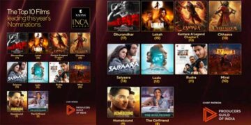 കല്യാൺ ജ്വല്ലേഴ്സ്; ഇന്ത്യൻ നാഷണൽ സിനി അക്കാദമി (INCA അവാർഡ് നാമനിർദ്ദേശങ്ങൾ പ്രഖ്യാപിച്ചു, നാമനിർദ്ദേശങ്ങൾ തെരഞ്ഞെടുത്തത് 2025 ജനുവരി മുതൽ ഡിസംബർ വരെ തിയേറ്ററുകളിൽ റിലീസ് ചെയ്ത ചിത്രങ്ങളിൽ നിന്ന്, അവാർഡ് വിതരണം ഏപ്രിൽ 16ന് മുംബൈയിൽ