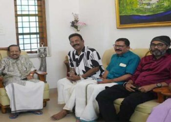 ഒറ്റപ്പാലത്തെ പ്രധാന പ്രശ്നങ്ങൾ പരിഹരിക്കാൻ  ഇതുവരെ വന്ന എംഎൽഎമാർക്ക് സാധിച്ചിട്ടില്ലെന്ന് മേജർ രവി; മണ്ഡലത്തിൽ പൗരപ്രമുഖരുമായി കൂടിക്കാഴ്ച, വികസന വിഷയങ്ങൾ ചർച്ചയായി