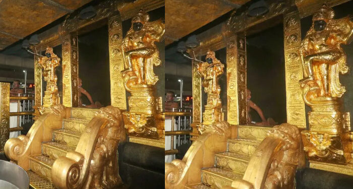 സാംപിൾ ശേഖരിച്ചപ്പോൾ ദ്വാരപാലക ശിൽപം വികലമായി, ഇത് ശ്രീകോവിലിനു മുന്നിൽ ചാർത്തുന്നത് ആചാരത്തിനും വിശ്വാസത്തിനും എതിര്‍, കേടുപാട്  ഉടന്‍ തീര്‍ക്കണമെന്ന് തന്ത്രി