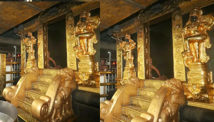 സാംപിൾ ശേഖരിച്ചപ്പോൾ ദ്വാരപാലക ശിൽപം വികലമായി, ഇത് ശ്രീകോവിലിനു മുന്നിൽ ചാർത്തുന്നത് ആചാരത്തിനും വിശ്വാസത്തിനും എതിര്, കേടുപാട് ഉടന് തീര്ക്കണമെന്ന് തന്ത്രി