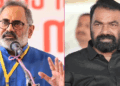 ‘ശിവൻകുട്ടീ…ധൃതി വയ്ക്കല്ലേ, വെയ്റ്റ് ചെയ്യൂ… പ്രധാനമന്ത്രിയൊന്ന് വന്ന് പൊയ്ക്കോട്ടെ, അതുകഴിഞ്ഞിട്ടാകാം സംവാദം, വെറുതെ ശ്രദ്ധതിരിക്കാൻ നോക്കല്ലേ‘- രാജീവ് ചന്ദ്രശേഖർ