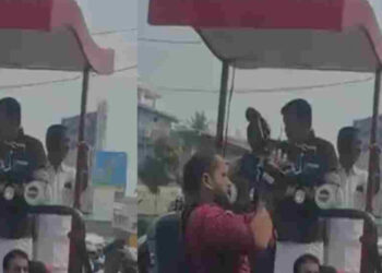 അയ്യേ.. ചമ്മിപ്പോയേ… റോഡ് ഷോയ്ക്കിടെ കൈവീശി കാണിച്ച് മന്ത്രി മുഹമ്മദ് റിയാസ്,  കൂവിയോടിച്ച് സമരം നടത്തുന്ന നഴ്സുമാര്‍