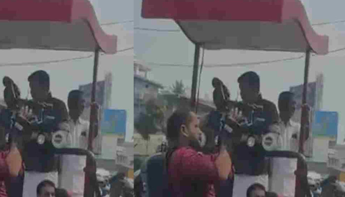 അയ്യേ.. ചമ്മിപ്പോയേ… റോഡ് ഷോയ്ക്കിടെ കൈവീശി കാണിച്ച് മന്ത്രി മുഹമ്മദ് റിയാസ്, കൂവിയോടിച്ച് സമരം നടത്തുന്ന നഴ്സുമാര്