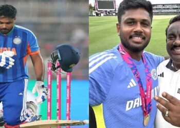 “ഓരോ പ്രാവശ്യം ടീം മീറ്റിംഗ് കഴിഞ്ഞു ടീമംഗങ്ങൾ പുറത്തേക്കു വരുമ്പോഴും ഞാൻ ആദ്യം നോക്കുന്നത് സഞ്ജുവിന്റെ മുഖത്തേക്കായിരിക്കും…പൊതുവെ ഒരു വിഷാദ ഭാവമുള്ള സഞ്ജുവിൻറെ മുഖം കുറച്ചു കൂടുതൽ കനപ്പെട്ടിട്ടിരിക്കും, തല കുനിച്ചു ബസിൽ കയറിയിരിക്കുന്ന സഞ്ജുവിന്റെ മുഖത്തേക്ക് നോക്കാൻ തന്നെ എനിക്ക് വിഷമമാകും… അന്ന് മുതൽ ഇപ്പോൾ വരെ ഞാൻ കാത്തിരിക്കുന്ന ഒരു നിമിഷമുണ്ട്, സഞ്ജുവിന്റെ ചുമലിലേറി ഇന്ത്യ ലോകകപ്പ് നേടുന്ന ഒരു ദിവസം”..