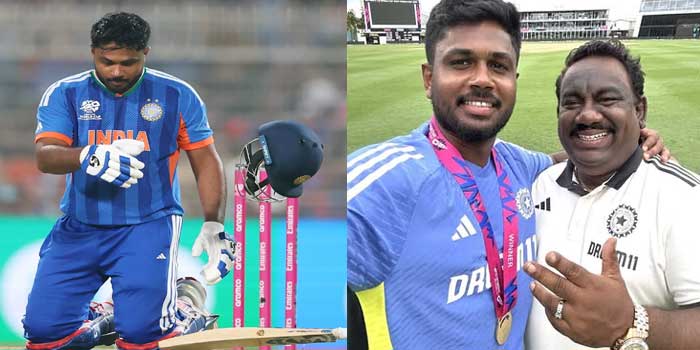 “ഓരോ പ്രാവശ്യം ടീം മീറ്റിംഗ് കഴിഞ്ഞു ടീമംഗങ്ങൾ പുറത്തേക്കു വരുമ്പോഴും ഞാൻ ആദ്യം നോക്കുന്നത് സഞ്ജുവിന്റെ മുഖത്തേക്കായിരിക്കും…പൊതുവെ ഒരു വിഷാദ ഭാവമുള്ള സഞ്ജുവിൻറെ മുഖം കുറച്ചു കൂടുതൽ കനപ്പെട്ടിട്ടിരിക്കും, തല കുനിച്ചു ബസിൽ കയറിയിരിക്കുന്ന സഞ്ജുവിന്റെ മുഖത്തേക്ക് നോക്കാൻ തന്നെ എനിക്ക് വിഷമമാകും… അന്ന് മുതൽ ഇപ്പോൾ വരെ ഞാൻ കാത്തിരിക്കുന്ന ഒരു നിമിഷമുണ്ട്, സഞ്ജുവിന്റെ ചുമലിലേറി ഇന്ത്യ ലോകകപ്പ് നേടുന്ന ഒരു ദിവസം”..