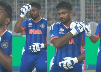 ഈശോയേ…വിജയ ഫോർ നേടിയ ശേഷം അത്യുന്നതങ്ങളിലേക്കു കണ്ണുകളുയർത്തി കുരിശുവരിച്ച് സഞ്ജു!! ഞാൻ കാത്തിരുന്ന ദിവസമാണിത്…ലോകം മുഴുവൻ ഞാനായതായി തോന്നുന്നു, എന്റെ താഴ്ചകളിൽ ഞാൻ എന്നെത്തന്നെ സംശയിച്ചിരുന്നു… എന്ത് സംഭവിക്കും? ‘എനിക്ക് സാധിക്കുമോ? ഇന്ന് എന്നെ അനുഗ്രഹിച്ചതിന് സർവ്വശക്തനായ ദൈവത്തിന് നന്ദി പറയുന്നു… ഞാൻ വളരെ സന്തോഷവാനാണ്… വീഡിയോ