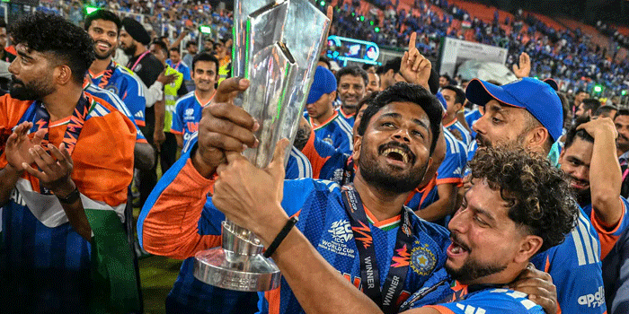 ‘കേരളത്തിന്റെ പുത്രനാണ് സഞ്ജു‘; ട്വന്റി20 ലോകകപ്പിന്റെ തീപ്പൊരി താരം സഞ്ജു സാംസണ് തലസ്ഥാനത്ത്  വൻ സ്വീകരണം ഒരുക്കുമെന്ന് മന്ത്രി വി.ശിവൻകുട്ടി