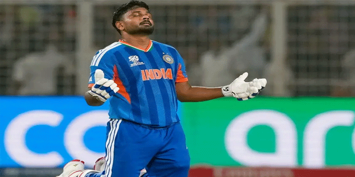 അഭിനന്ദനത്തിന്റെ മറവിൽ സഞ്ജു സാംസണ് വംശീയ അധിക്ഷേപം; സോഷ്യൽ മീഡിയാ പോസ്റ്റിനെതിരെ കോൺ​ഗ്രസ് രം​ഗത്ത്; കേന്ദ്ര മന്ത്രി അശ്വിനി വൈഷ്ണവിനോട് ഉടൻ നടപടിയെടുക്കണമെന്ന് ആവശ്യം