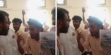 വയനാട് ഫണ്ട് മുക്കിയ കോണ്‍ഗ്രസിന് വോട്ടില്ല… കണ്ണൂര്‍ തോട്ടട പോളിടെക്‌നിക്കില്‍ വോട്ട് ചോദിച്ചെത്തിയ  യുഡിഎഫ് സ്ഥാനാര്‍ഥിയെ കയ്യേറ്റം ചെയ്യാന്‍ ശ്രമിച്ച് എസ്എഫ്ഐ പ്രവര്‍ത്തകര്‍, ക്ലാസില്‍ നിന്നും കൂവി ഓടിച്ചു