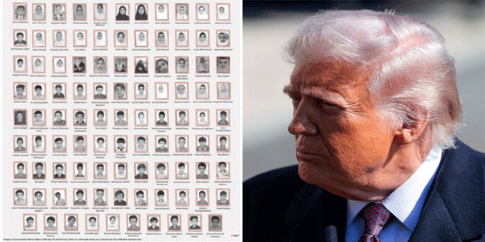 ‘ട്രംപ്, അവരുടെ കണ്ണുകളിലേക്ക് നോക്കൂ’: യുഎസ് ആക്രമണത്തിൽ കൊല്ലപ്പെട്ട കുട്ടികളുടെ ഫോട്ടോ പ്രസിദ്ധീകരിച്ച് ഇറാൻ പത്രം