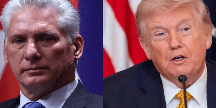 ട്രംപിന്റെ അടുത്ത നോട്ടം ക്യൂബയിലേയ്ക്ക്;  മിഗ്വൽ ഡിയാസ് കാനൽ  പ്രസിഡന്റ് പദവി ഒഴിയണമെന്ന് ആവശ്യപ്പെട്ടതായി റിപ്പോർട്ട്