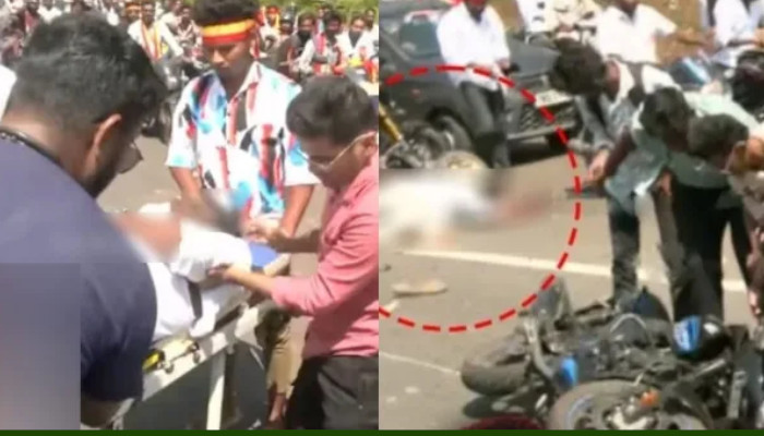 വിവാദം വിട്ടൊഴിയാതെ വിജയ്… ടിവികെ റാലിക്കിടെ വീണ്ടും അപകടം, നടന്റെ വാഹനം പിന്തുടരുന്നതിനിടെ ബൈക്കില് നിന്ന് വീണ് വിദ്യാര്ത്ഥിക്ക് ഗുരുതര പരിക്ക്, മറ്റൊരു യുവാവിന്റെ കാലൊടിഞ്ഞു, നിരവധി പേര് ചികിത്സയില്