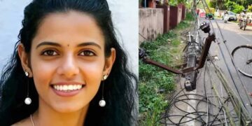 രോ​ഗിയുമായി ആശുപത്രിയിലേക്ക് പോയ ഓട്ടോ ടാക്സി നിയന്ത്രണംവിട്ട് വൈദ്യുതി പോസ്റ്റിലിടിച്ച് മറിഞ്ഞു, ​രോ​ഗിക്കൊപ്പം കൂട്ടുപോയ യുവതിക്ക് ദാരുണാന്ത്യം, അപകടം എതിരെ വന്ന ബൈക്കിൽ ഇടിക്കാതിരിക്കാൻ ഓട്ടോ വെട്ടിച്ചുമാറ്റുന്നതിനിടെ