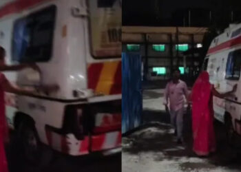 ആംബുലന്‍സില്‍ രക്തം പുരണ്ടു, ഭാര്യയെക്കൊണ്ട് കഴുകി വൃത്തിയാക്കിപ്പിച്ച് ജീവനക്കാര്‍, സംഭവം വിവാദമായതോടെ  ഡ്രൈവറെയും മെഡിക്കൽ ടെക്നീഷ്യനെയും പിരിച്ചുവിട്ടു