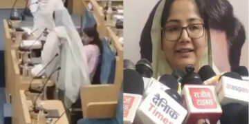 “അള്ളാഹുവല്ലാതെ മറ്റൊരു ദൈവമില്ല”, അതിനാൽ നമ്മൾ മാതൃഭൂമിയെ വണങ്ങുകയില്ല, വന്ദേമാതരം പാടുന്നതിന് ഖുറാനിൽ വിലക്കുണ്ട്, കോൺഗ്രസ് കൗൺസിലറെ സഭയ്ക്ക് പുറത്താക്കി, വന്ദേമാതരം ചൊല്ലാൻ കഴിയാത്തവർക്ക് നരകത്തിൽ പോകാം, അവർ പാകിസ്ഥാനിൽ പോയി സ്ഥിരതാമസമാക്കട്ടെയെന്ന് കോൺഗ്രസ് വക്താവ്