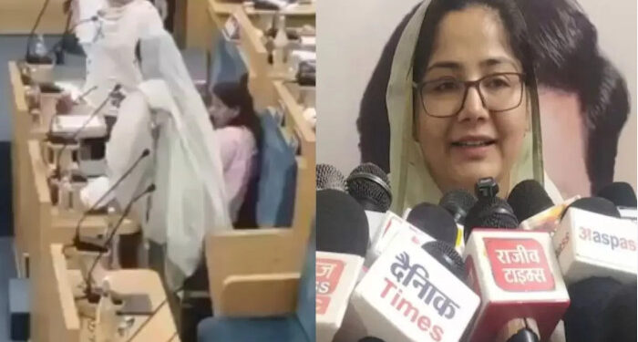 “അള്ളാഹുവല്ലാതെ മറ്റൊരു ദൈവമില്ല”, അതിനാൽ നമ്മൾ മാതൃഭൂമിയെ വണങ്ങുകയില്ല, വന്ദേമാതരം പാടുന്നതിന് ഖുറാനിൽ വിലക്കുണ്ട്, കോൺഗ്രസ് കൗൺസിലറെ സഭയ്ക്ക് പുറത്താക്കി, വന്ദേമാതരം ചൊല്ലാൻ കഴിയാത്തവർക്ക് നരകത്തിൽ പോകാം, അവർ പാകിസ്ഥാനിൽ പോയി സ്ഥിരതാമസമാക്കട്ടെയെന്ന് കോൺഗ്രസ് വക്താവ്