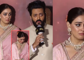 “തനിക്ക് പിന്നിൽ പാറ പോലെ ഉറച്ചു നിന്നത് അവളാണ്”… നീയില്ലായിരുന്നെങ്കിൽ ഞാൻ ഇവിടെ വരെ എത്തുമായിരുന്നില്ല. നീയാണ് എന്റെ വിജയങ്ങൾ, വികാരധീനനായി റിതേഷ് ദേശ്മുഖ്, വേദിയില്‍ പൊട്ടിക്കരഞ്ഞ് ജനീലിയ