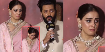 “തനിക്ക് പിന്നിൽ പാറ പോലെ ഉറച്ചു നിന്നത് അവളാണ്”… നീയില്ലായിരുന്നെങ്കിൽ ഞാൻ ഇവിടെ വരെ എത്തുമായിരുന്നില്ല. നീയാണ് എന്റെ വിജയങ്ങൾ, വികാരധീനനായി റിതേഷ് ദേശ്മുഖ്, വേദിയില്‍ പൊട്ടിക്കരഞ്ഞ് ജനീലിയ