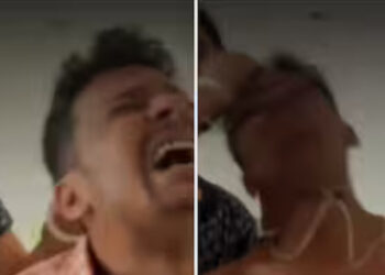 “ഇത് ഫെമിനിസമല്ല, ക്രിമിനൽ കുറ്റമാണ്” കസേരയില്‍ ഇരിക്കുകയായിരുന്ന ഭര്‍ത്താവിന്റെ മുടിക്ക് കുത്തിപ്പിടിച്ച് പുറത്തടിച്ച് ഭാര്യ, പിന്നാലെ ക്രിക്കറ്റ് ബാറ്റ് ഉപയോഗിച്ച്   അടിച്ചിട്ടു, ഭാര്യ പീഡിപ്പിക്കുന്ന ദൃശ്യങ്ങള്‍ പുറത്തുവിട്ട് യുവാവ്