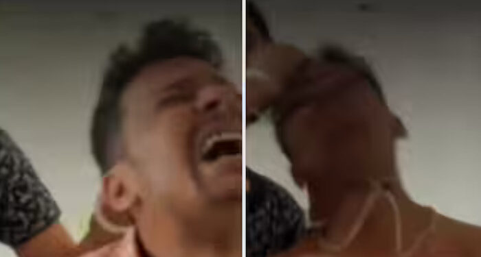 “ഇത് ഫെമിനിസമല്ല, ക്രിമിനൽ കുറ്റമാണ്” കസേരയില്‍ ഇരിക്കുകയായിരുന്ന ഭര്‍ത്താവിന്റെ മുടിക്ക് കുത്തിപ്പിടിച്ച് പുറത്തടിച്ച് ഭാര്യ, പിന്നാലെ ക്രിക്കറ്റ് ബാറ്റ് ഉപയോഗിച്ച്   അടിച്ചിട്ടു, ഭാര്യ പീഡിപ്പിക്കുന്ന ദൃശ്യങ്ങള്‍ പുറത്തുവിട്ട് യുവാവ്