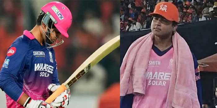 രാജസ്ഥാൻ ക്യാപ്റ്റനെന്താ പൊട്ടനാണോ? ആരാധകർ… ഫീൽഡിങ്ങിനിറക്കാതെ ഓറഞ്ച് ക്യാപ് ധരിച്ച് വൈഭവ് സഹതാരങ്ങൾക്കുള്ള ഡ്രിങ്ക്സുമായി തലങ്ങും വിലങ്ങും നടക്കുന്നു, ജഡേജയ്ക്ക് ഒരു ഓവർ പോലുമെറിയാൻ പന്ത് നൽകുന്നില്ല… പരാ​ഗിന്റെ തീരുമാനം വൈഭവിനെ മാനസികമായി തളർത്തി, അത് അവന്റെ ബാറ്റിങ്ങിലും പ്രതിഭലിച്ചു- അസി. കോച്ച്!! തന്ത്രം പാളി- റയാൻ പരാ​ഗ്