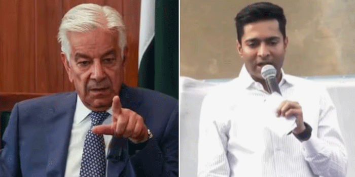 ‘ഇന്ത്യയ്ക്കെതിരെ ഭീഷണി മുഴക്കിയവരെ വീട്ടിൽ കയറി വകവരുത്തും‘- പാക് പ്രതിരോധ മന്ത്രിയുടെ ഭീഷണിയ്ക്കെതിരെ തൃണമൂൽ കോൺഗ്രസ് ജനറൽ സെക്രട്ടറി