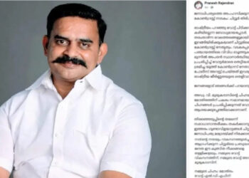 വികസനത്തിന്റെ തുടർച്ചയ്ക്ക് എൽ.ഡി.എഫിന് വോട്ട് ചെയ്യുക, നമ്മുടെ ചിഹ്നം മോതിരം, ഇടത് സ്ഥാനാര്‍ത്ഥിക്ക് വോട്ടപേക്ഷിച്ച് ബിജെപി സ്ഥാനാർത്ഥി, പാലക്കാട് ഡീല്‍ ആരോപണം ശക്തം, പേജ് ഹാക്ക് ചെയ്തെന്ന് ബിജെപി