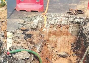 നിനക്കൊക്കെ കുടിവെള്ളം വേണമെങ്കിൽ റോഡ് ഇനിയും കുത്തിപ്പൊളിക്കും… വാട്ടർ അതോറിറ്റി!! കൊച്ചി- ധനുഷ്‌കോടി ദേശീയപാത വ്യാഴാഴ്ച ടാറിട്ടു, ആഴ്ചകൾക്കു മുൻപ് നിന്നുപോയ കുടിവെള്ളമെത്തിക്കാൻ വാട്ടർ അതോറിറ്റിയുടെ ഉത്തരവാദിത്വ ബോധമുണർന്നത് റോഡ് ടാറിട്ട ശേഷം, വെള്ളിയാഴ്ച തന്നെ കുത്തിപ്പൊളിച്ച് കുഴിയെടുത്തു, അതും റോഡിന്റെ പകുതിയോളം ഭാ​ഗം കവർന്ന്