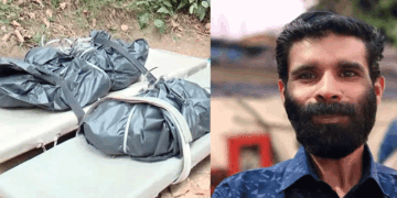 നെടുങ്കണ്ടം ഇരട്ടക്കൊലപാതകം: സജി പിടിയിൽ; ഒളിവിലിരുന്നത് വീടിനു പുറകിലെ മലയിൽ; ഡ്രോൺ നിരീക്ഷണവും നേരിട്ടുള്ള പോലീസ് പരിശോധനയും ശക്തമായതോടെ താഴേയ്ക്ക് ഇറങ്ങി