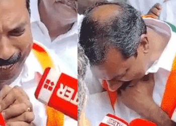 ‘കല്ലേലി അപ്പൂപ്പനാണേ സത്യം എനിക്കെതിരെ ഇങ്ങനെയൊരു കേസില്ല; എനിക്ക് അങ്ങനെയാകാനും കഴിയില്ല; എന്തിനാണ് ഇങ്ങനെ വേട്ടയാടുന്നത്?‘- കണ്ണുനീരോടെ അടൂരിലെ യുഡിഎഫ് സ്ഥാനാർത്ഥി; മാധ്യമങ്ങൾക്ക് മുന്നിലെത്തിയത് പെരുമാറ്റ ചട്ടലംഘനമാണെന്നും കേസെടുക്കാനും ഉത്തരവിട്ട് കളക്ടർ