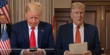 ‘ഇറാൻ ചർച്ചയ്ക്ക് വരാത്ത പക്ഷം നാം ബോംബ് ഇടും’… ഭീഷണിപ്പെടുത്തുന്ന ട്രംപ്, പിന്നാലെ ശൂന്യമായ മേശയോട് തന്നെ “ഇറാനികൾ എവിടെ?” എന്ന് ചോദിക്കുന്നു…മിണ്ടാതിരിക്കാൻ ആവശ്യപ്പെടുന്ന സഹായി, പാക്കിസ്ഥാന്റെ അഭ്യർത്ഥന പ്രകാരം വെടിനിർത്തൽ നീട്ടാമെന്ന് തീരുമാനം!! ട്രംപിനെ ട്രോളി ഇറാന്റെ എഐ വീഡിയോ വൈറൽ