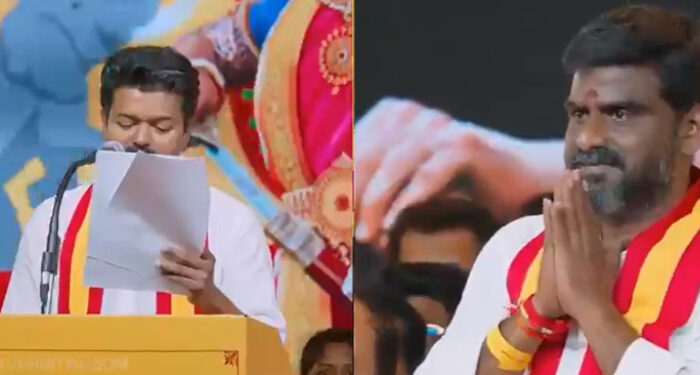 വിവാഹചടങ്ങിനിടെ ലൈംഗിക ചുവയോടെ സംസാരിക്കുകയും അശ്ലീല ആംഗ്യങ്ങൾ കാണിക്കുകയും ചെയ്തു, പാർട്ടി നേതൃത്വത്തിന് പരാതി നൽകിയിട്ടും നടപടിയെടുത്തില്ല, ടിവികെ സ്ഥാനാർഥിക്കെതിരെ കേസ്