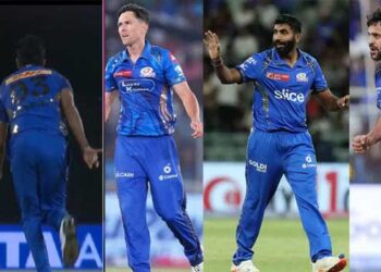 ചെക്കനെന്ത് ബുംറ, എന്ത് ബോൾട്ട്, എന്ത് താക്കൂർ… ആദ്യ ബോൾ തന്നെ അടിച്ച് അതിർത്തി കേറ്റുക, അത്രതന്നെ… എണ്ണം പറഞ്ഞ മൂന്ന് ബോളർമാരുടേയും ആദ്യ ബോളിൽ തന്നെ സിക്സർ പായിച്ച് വണ്ടർ കിഡ്… അഞ്ച് സിക്സർ, ഒരു ഫോർ… 39 റൺസിൽ 34 റൺസും നേടിയത് ബൗണ്ടറികളിലൂടെ- Video