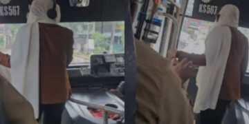 സ്റ്റോപ്പില്ലാത്ത സ്ഥലത്ത് ബസ് നിര്‍ത്താന്‍ കഴിയില്ലെന്ന് പറഞ്ഞത് ഇഷ്ടപ്പെട്ടില്ല, കെഎസ്ആര്‍ടിസിയുടെ ചില്ല്  ബ്രേക്കിങ് ഹാമർ കൊണ്ട് അടിച്ച് തകര്‍ത്ത് യുവതി